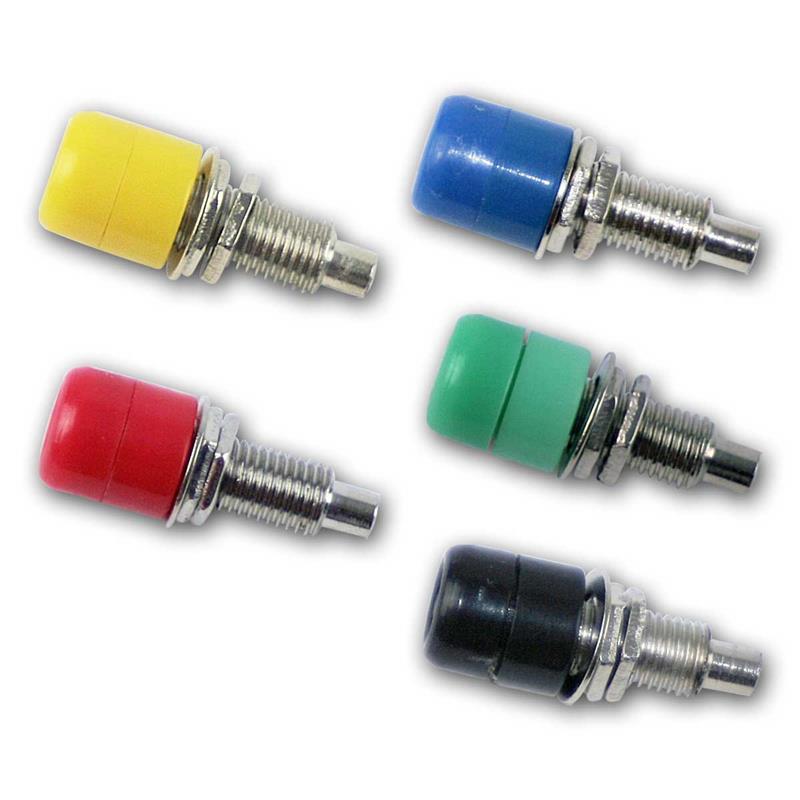 Einbau-Bananenbuchse für 4,5mm Bananen-Stecker, 10er Set