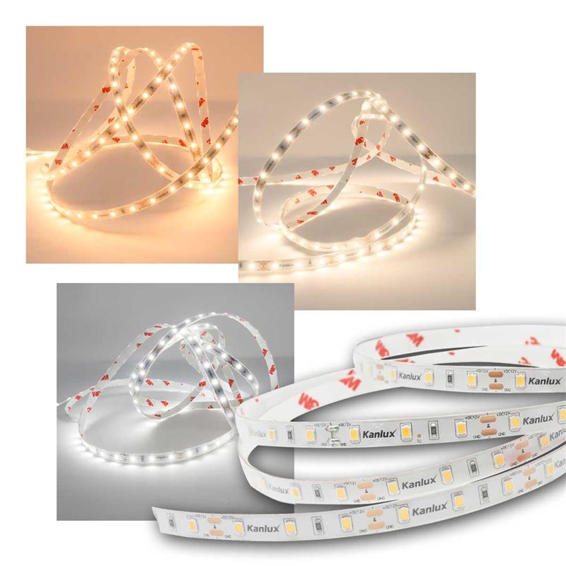 5m LED Streifen, 60 LEDs/m, 12V, CRI >90, Beschichtung, IP65