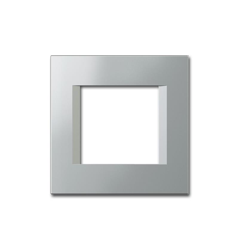 MODUL PLUS Rahmen,1-fach, Silber-Elox, "line", 80x80x9mm