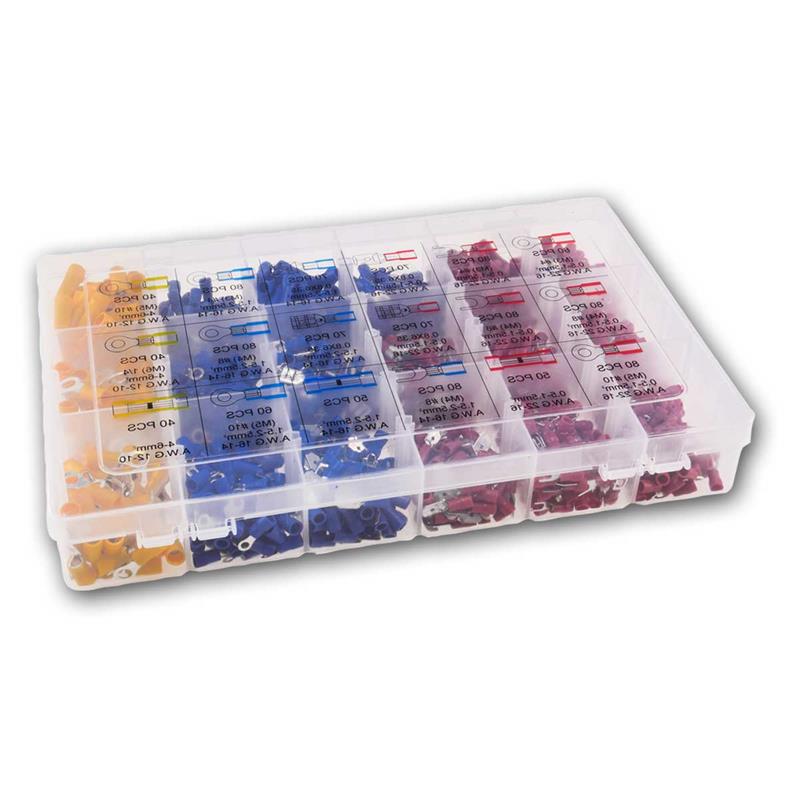 Kabelverbinder-Sortiment, Klemmen und Stecker, 1200-teilig