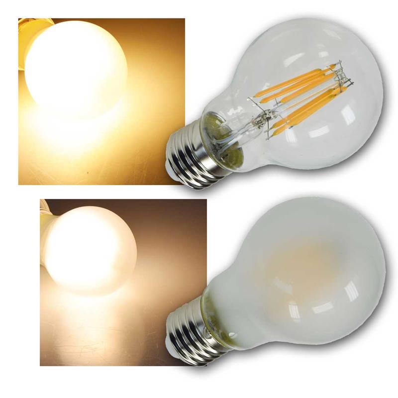 E27 LED Leuchtmittel "Filament G60", 230V/8W, Glas, warmweiß E27 LED Leuchtmittel "Filament G60", 230V/8W, Glas, warmweiß
