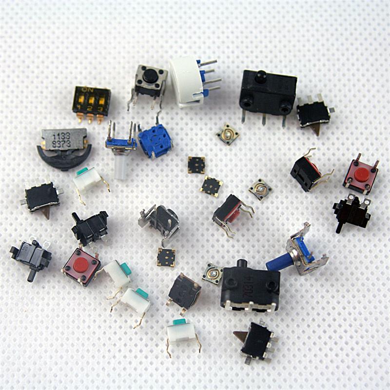 Micro-Schalter & Micro-Taster, 30-teiliges Sortiment, unsortiert