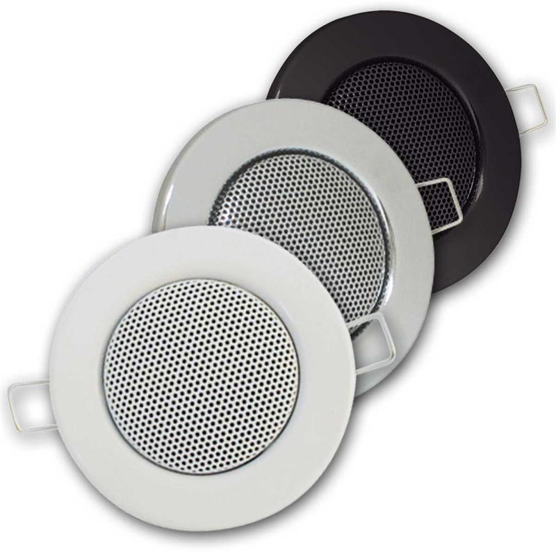 3W Lautsprecher im Halogen-Design, Metallgehäuse, Ø 80mm