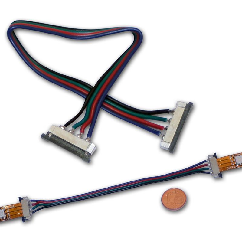 4-poliger Schnellverbinder RGB LED Strip, Kabellänge 15cm