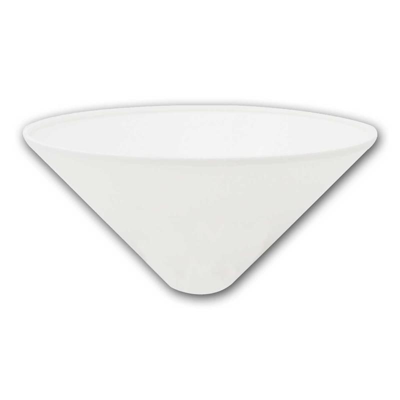 Decken-Baldachin in Kegelform, weißer Kunststoff, Ø120x60mm Decken-Baldachin in Kegelform, weißer Kunststoff, Ø120x60mm