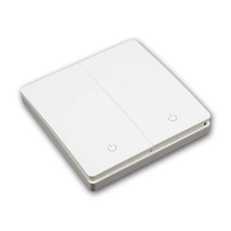 KINETIC Funk-Wandschalter 2-fach, Funk-Sender, batterielos KINETIC Funk-Wandschalter 2-fach, Funk-Sender, batterielos