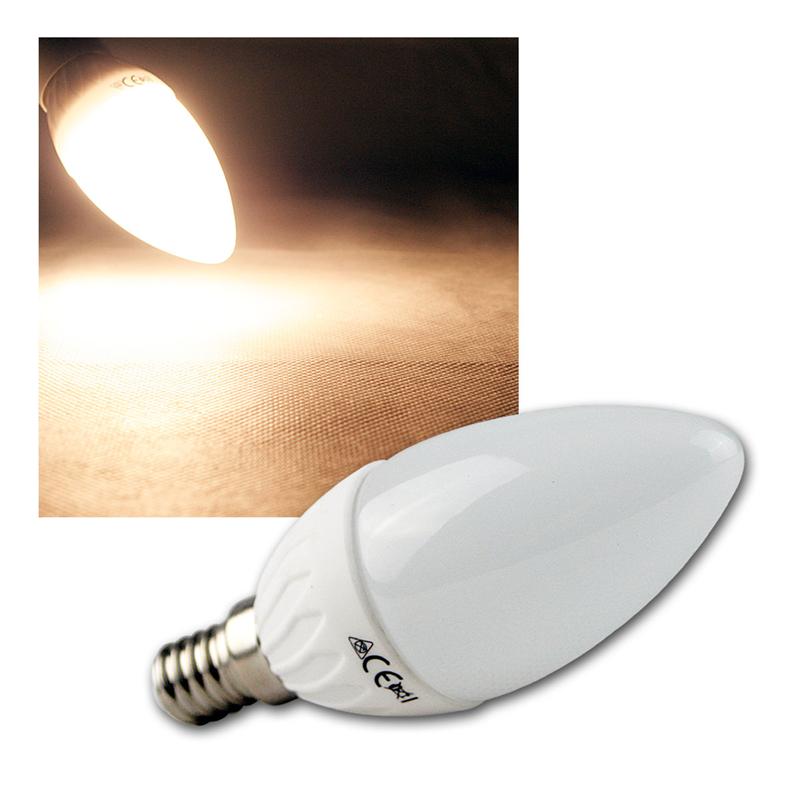 E14 LED Kerzenlampe "K50", 230V/5W, Epistar LED, warmweiß