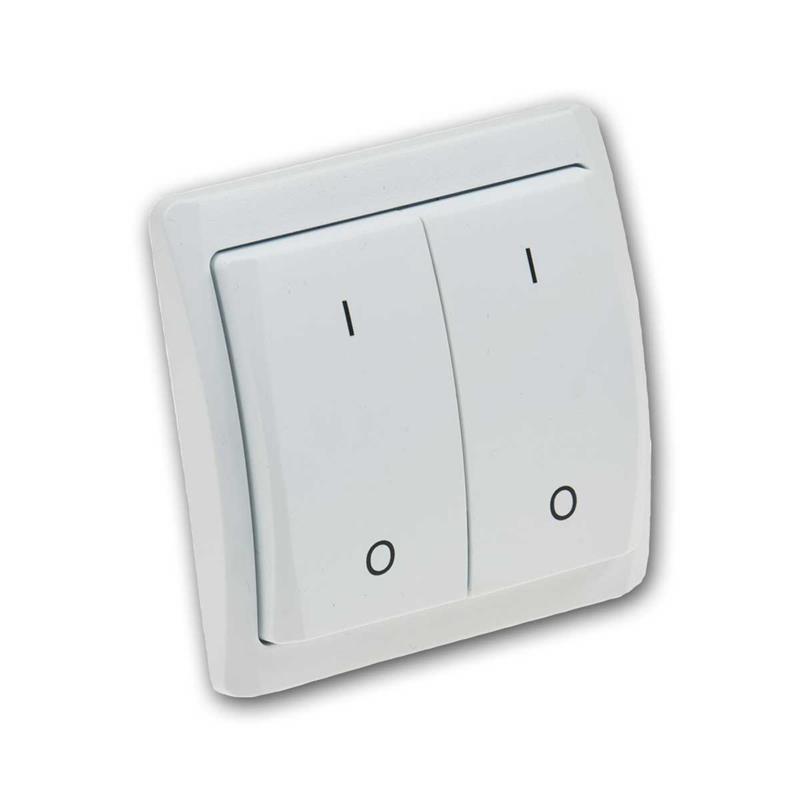 PILOTA CASA Funk- Wandsender Duo 2 Kanal, Doppelschalter PILOTA CASA Funk- Wandsender Duo 2 Kanal, Doppelschalter