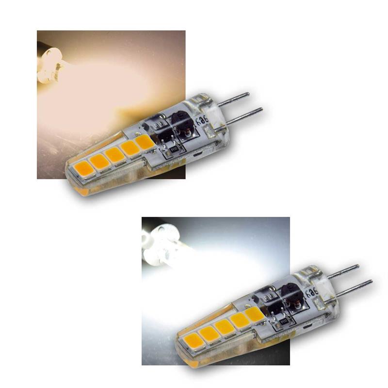 G4 LED Stiftsockel Lampe, 12V, 2W, 300°, mit Silikon Überzug