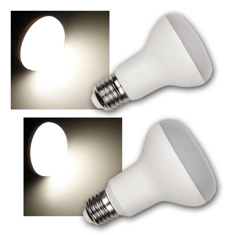 E27 LED Leuchtmittel, LED Reflektorstrahler, 120°, warmweiß E27 LED Leuchtmittel, LED Reflektorstrahler, 120°, warmweiß