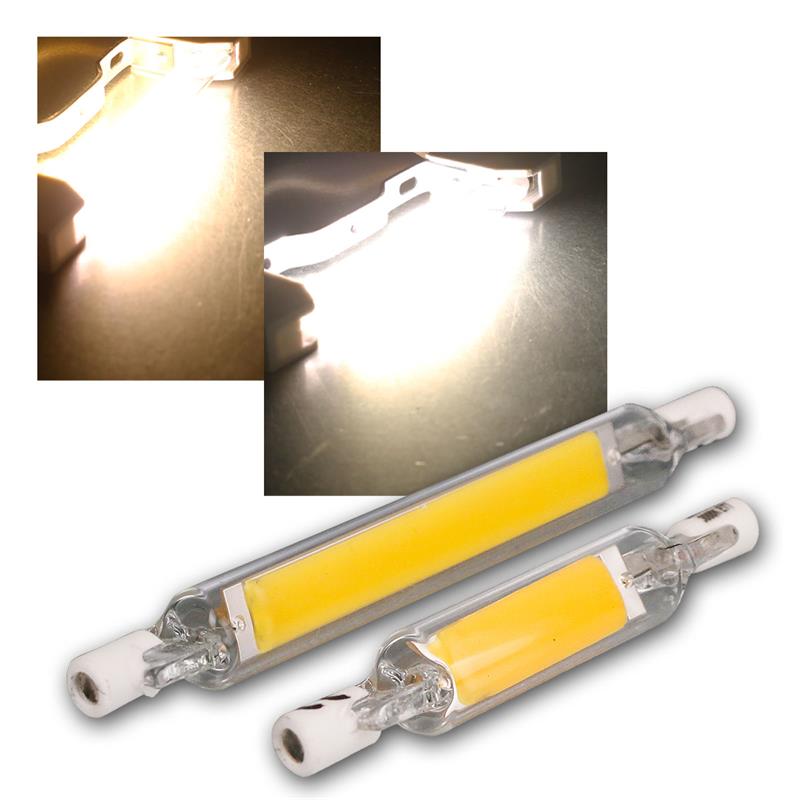 R7s LED Leuchtmittel, 4W & 7W COB LED, 78mm & 118mm